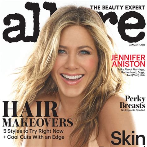 jennifer aniston boobs|Jennifer Aniston Is Topless With Strong Abs In Allure Cover Pics